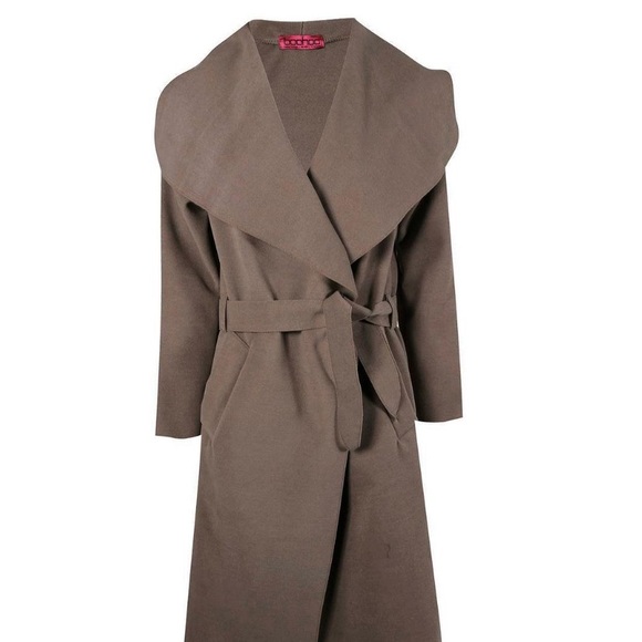 Boohoo Jackets & Blazers - MOCHA BELTED COAT!!!